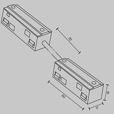 Коннектор питания гибкий Maytoni Technical Exility TRA034CPC-42B-5-1 4