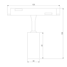 Трековый светодиодный светильник Elektrostandard Slim Magnetic Dim Cantors 85071/01 латунь a063531 5