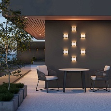 Уличный настенный светодиодный светильник Elektrostandard 1551 Techno LED Twinky Trio a038420 1