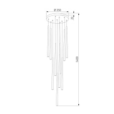 Подвесная люстра TK Lighting 10110 Piano 1