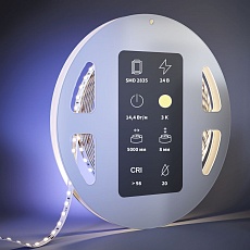 Светодиодная лента Maytoni 14,4W/m 120LED/m 2835SMD теплый белый 5M 201088 2