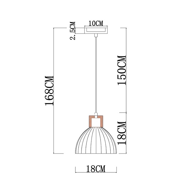 Подвесной светильник Arte Lamp Caprice A4184SP-1BR изображение 2 Подвесной светильник Arte Lamp Caprice A4184SP-1BR Фото № 2