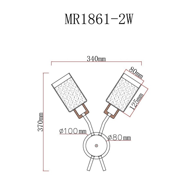 Бра MyFar Linda MR1861-2W изображение 2 Бра MyFar Linda MR1861-2W Фото № 2