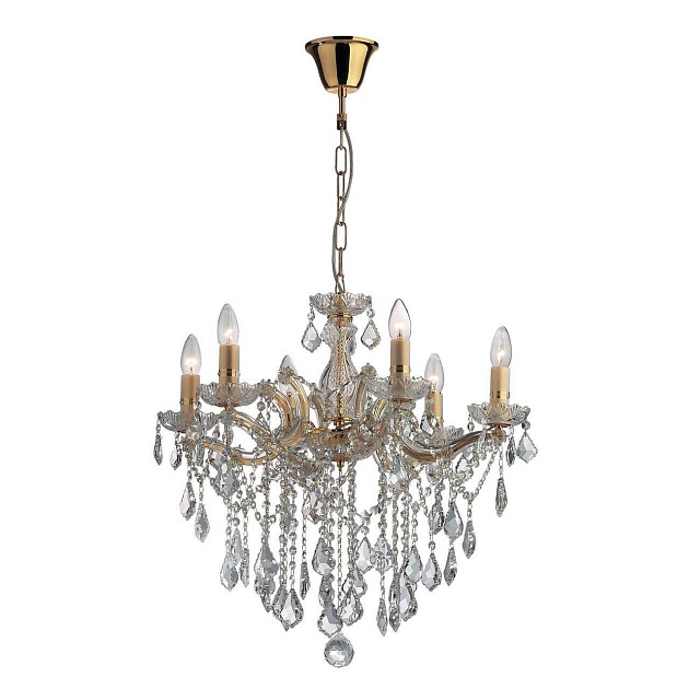 Подвесная люстра Ideal Lux Florian SP6 Oro 035635 Фото № 1