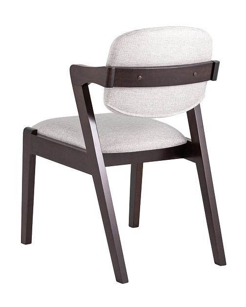 Кухонный стул Stool Group VIVA массив гевеи (эспрессо) мягкое сидение светло-серое 2 шт. MH32060 BZ-10 LIGHT GREY KOROB2 Фото № 7