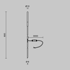 Ландшафтный светильник Maytoni Outdoor Flare S O524FL-L2PT3K 1