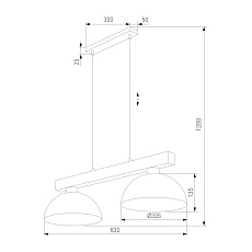 Подвесной светильник TK Lighting 4507 Oslo 2