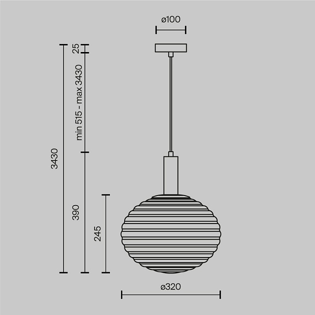 Подвесной светильник Maytoni Reels MOD268PL-01B фото 2