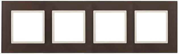 Рамка 4-постовая ЭРА Elegance 14-5104-31 Б0034539 Фото № 1