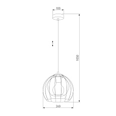 Подвесной светильник TK Lighting 3154 Universo Black 2