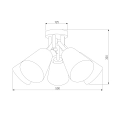 Потолочная люстра TK Lighting 666 Vaio 5 1