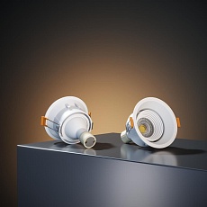 Встраиваемый светодиодный светильник Elektrostandard Punto 25016/01 белый a065470 5