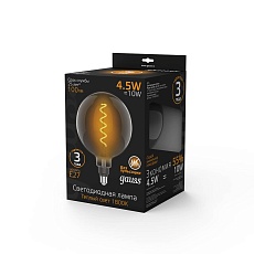 Лампа светодиодная филаментная Gauss E27 4,5W 1800K серая 154802005 1