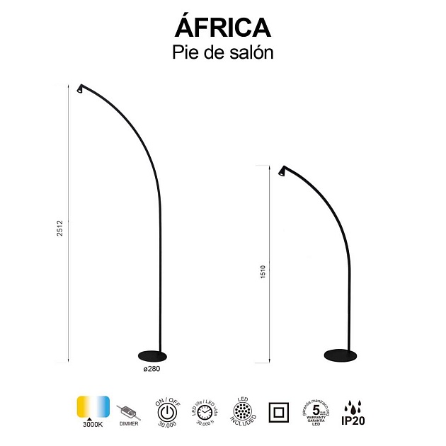 Торшер Mantra Africa 9417 изображение 3 Торшер Mantra Africa 9417 Фото № 3
