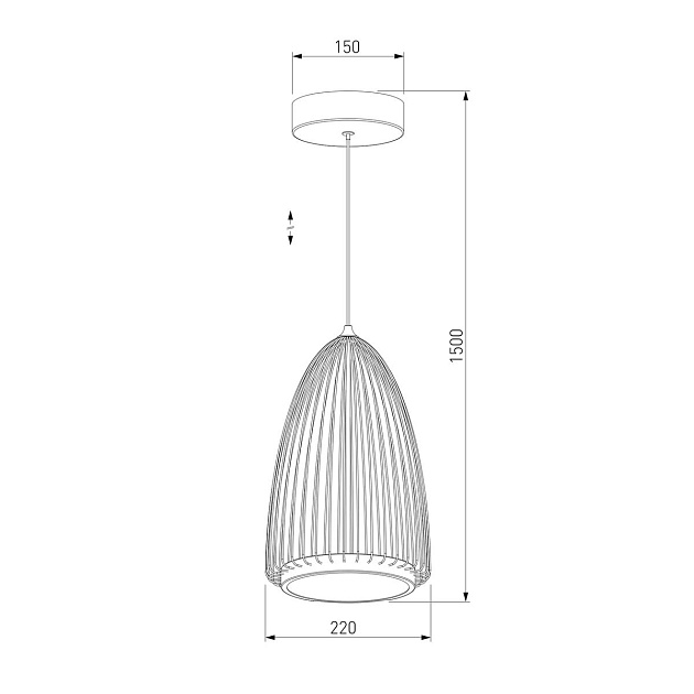 Подвесной светодиодный светильник Eurosvet Comodita 40009/1 LED черный Фото № 5