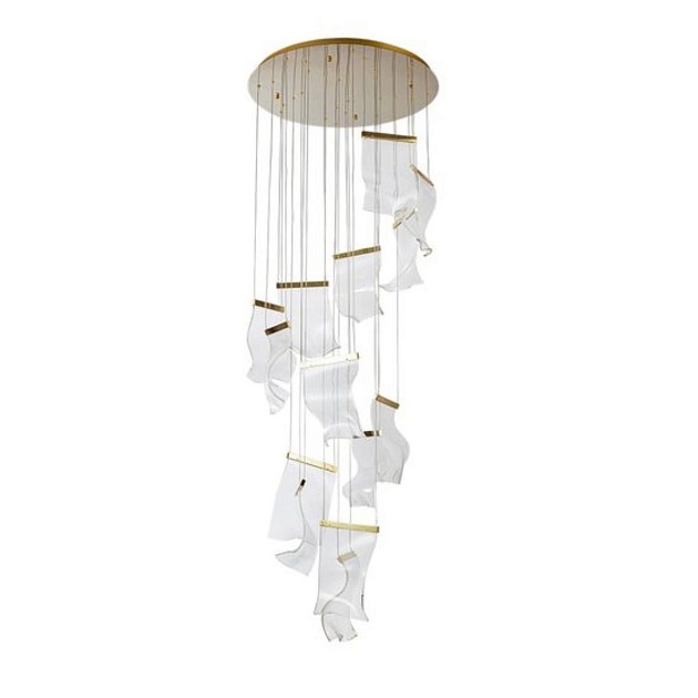 Подвесная светодиодная люстра Arte Lamp Grappolo A2283SP-14GO Фото № 1