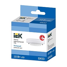 Лампа светодиодная IEK GX53 10W 6500K матовая LLE-T80-10-230-65-GX53 1