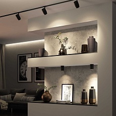 Накладной светодиодный светильник Elektrostandard Cors 25032/LED черный a062384 1