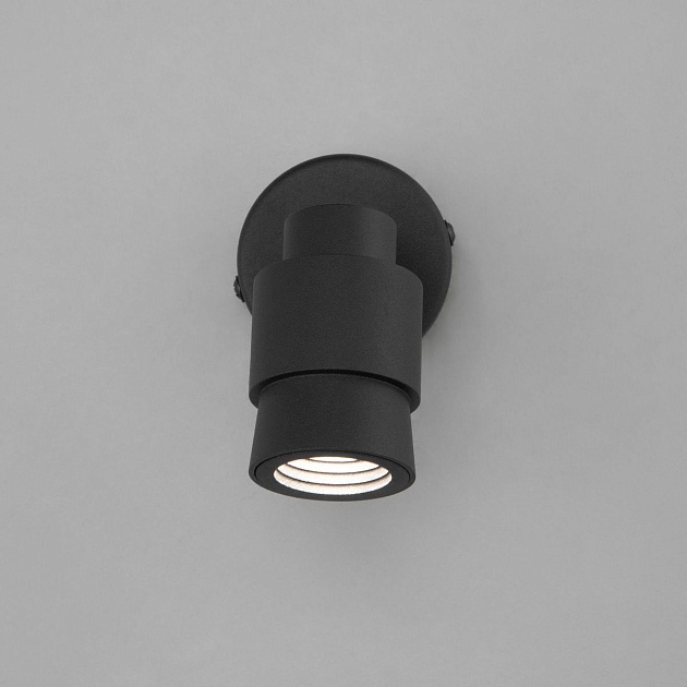 Светодиодный спот Eurosvet Plat 20125/1 черный изображение 5 Светодиодный спот Eurosvet Plat 20125/1 черный Фото № 5