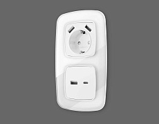 Лицевая панель розетки AMBRELLA VOLT OP1290 1