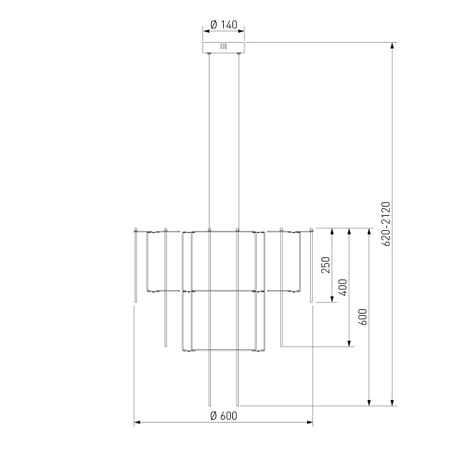 Подвесная светодиодная люстра Bogates Queen 91102 LED a072015 Фото № 5