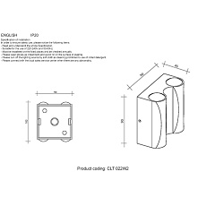 Настенный светодиодный светильник Crystal Lux CLT 022W2 WH-GO 4000K 1