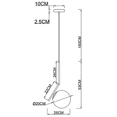 Подвесной светильник Arte Lamp Bolla-Unica A1923SP-1CC 3