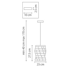 Подвесная люстра Osgona Limpio 722040 4