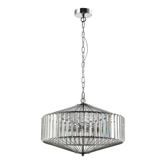 Подвесной светильник Crystal Lux Fiesta SP5 Chrome/Transparente фото 