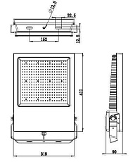 Прожектор светодиодный Deko-Light Atik 150W 5000K 732099 1