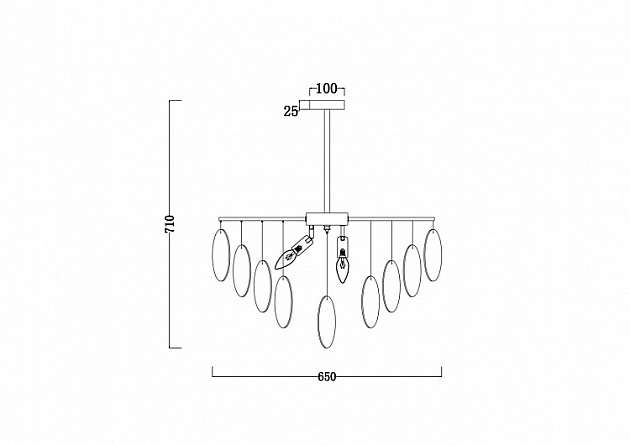 Подвесная люстра Freya Porto FR5104PL-06N изображение 2 Подвесная люстра Freya Porto FR5104PL-06N Фото № 2
