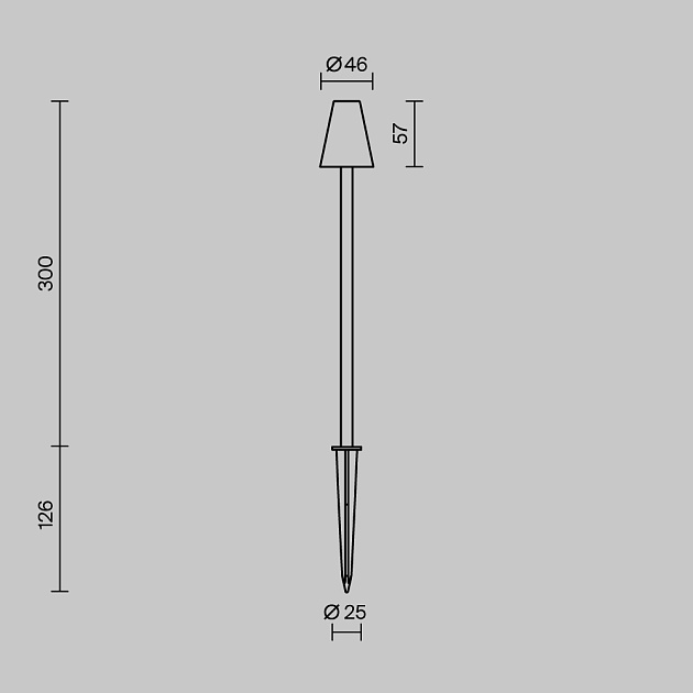 Ландшафтный светильник Maytoni Outdoor O504FL-L1B3K Фото № 6