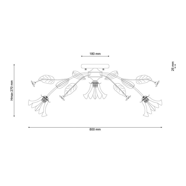 Потолочная люстра Lucia Tucci Fiori Di Rose 112.8.1 Фото № 2