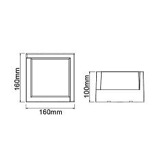 Уличный настенный светодиодный светильник Mantra Creek 8863 1
