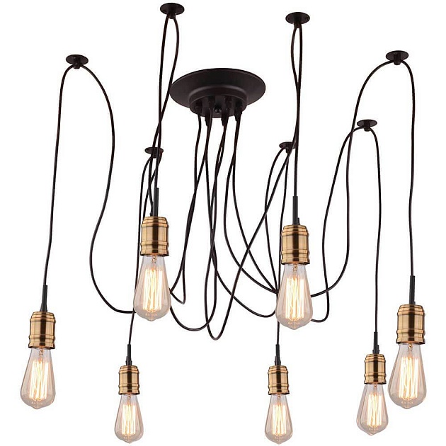 Подвесная люстра Arte Lamp Mazzetto A4290SP-7BK Фото № 1
