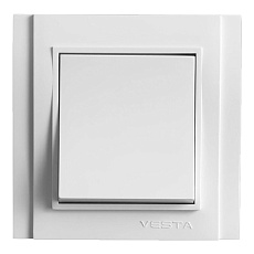 Выключатель одноклавишный Vesta-Electric Verona белый FVK020101BEL