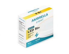 Лампа светодиодная Ambrella light GX53 9W 3000K белая 253093 1
