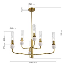 Подвесная люстра ST Luce Medea SL1244.303.06 1