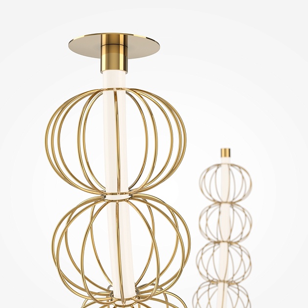 Подвесной светодиодный светильник Maytoni Golden Cage MOD216PL-L42G3K Фото № 6