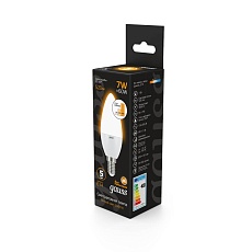 Лампа светодиодная диммируемая Gauss E14 7W 3000K матовая 103101107-S 3