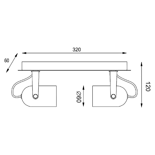 Спот Vele Luce Luigi VL8055S02 Фото № 4