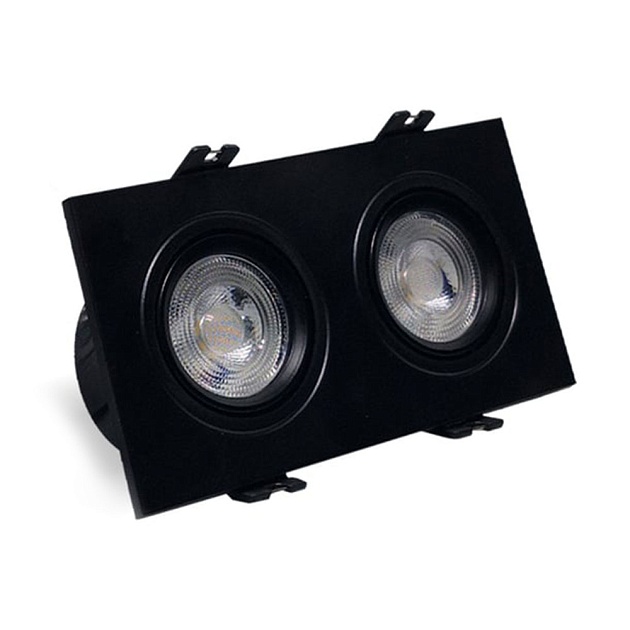 Встраиваемый светильник Datts SLIMSTAR square twins BK Фото № 1