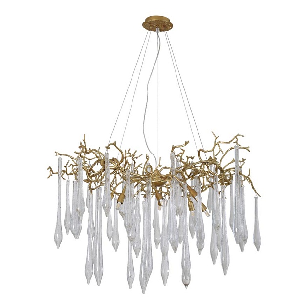 Подвесная люстра Crystal Lux Reina SP8 D1000 Gold Pearl Фото № 1