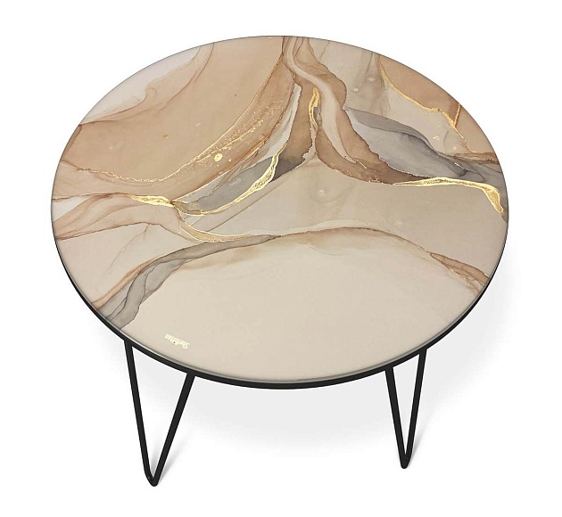 Журнальный стол Sheffilton SHT-CT27 дымчатый топаз/черный муар 4007482112 Фото № 3