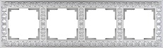 Рамка Werkel Antik на 4 поста жемчужный WL07-Frame-04 4690389063527