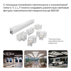 Накладной линейный светодиодный светильник Apeyron 30-58 5