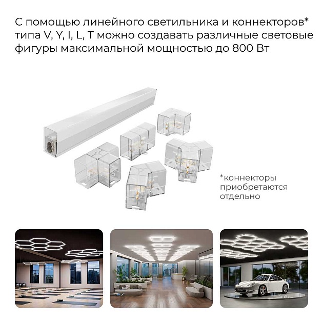 Накладной линейный светодиодный светильник Apeyron 30-58 изображение 6 Накладной линейный светодиодный светильник Apeyron 30-58 Фото № 6