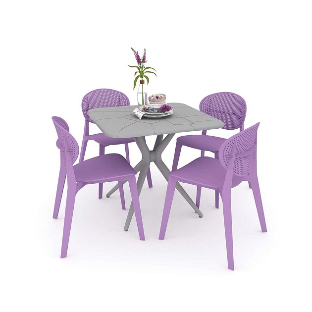 Обеденная группа Sheffilton SHT-DS134 лаванда/серый 1072894401 изображение 1 Обеденная группа Sheffilton SHT-DS134 лаванда/серый 1072894401 Фото № 1