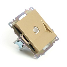 Розетка компьютерная RJ-45 Stekker Катрин золото GLS00-7107-08 49227 3