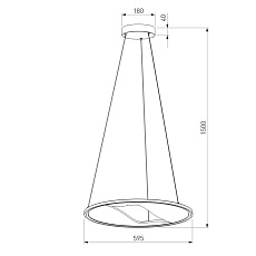 Подвесной светодиодный светильник Eurosvet Occhio 40027/1 LED серый 1